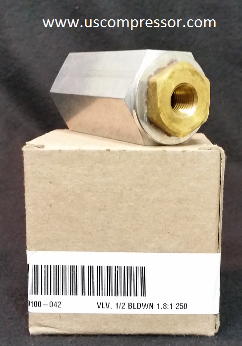 02250100-042 SULLAIR VALVE 1/2 BLDWN 1.8:1 250 PSIG GENUINE OEM